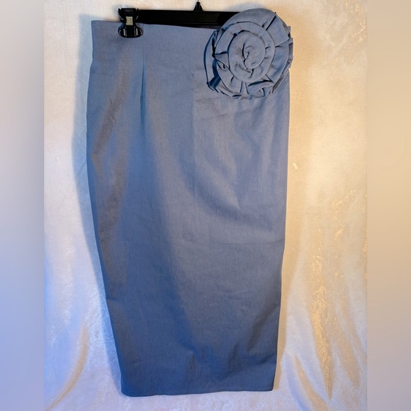 NANA’S Milano Denim Corset Top and Midi Pencil Skirt Set - Picture 11 of 16